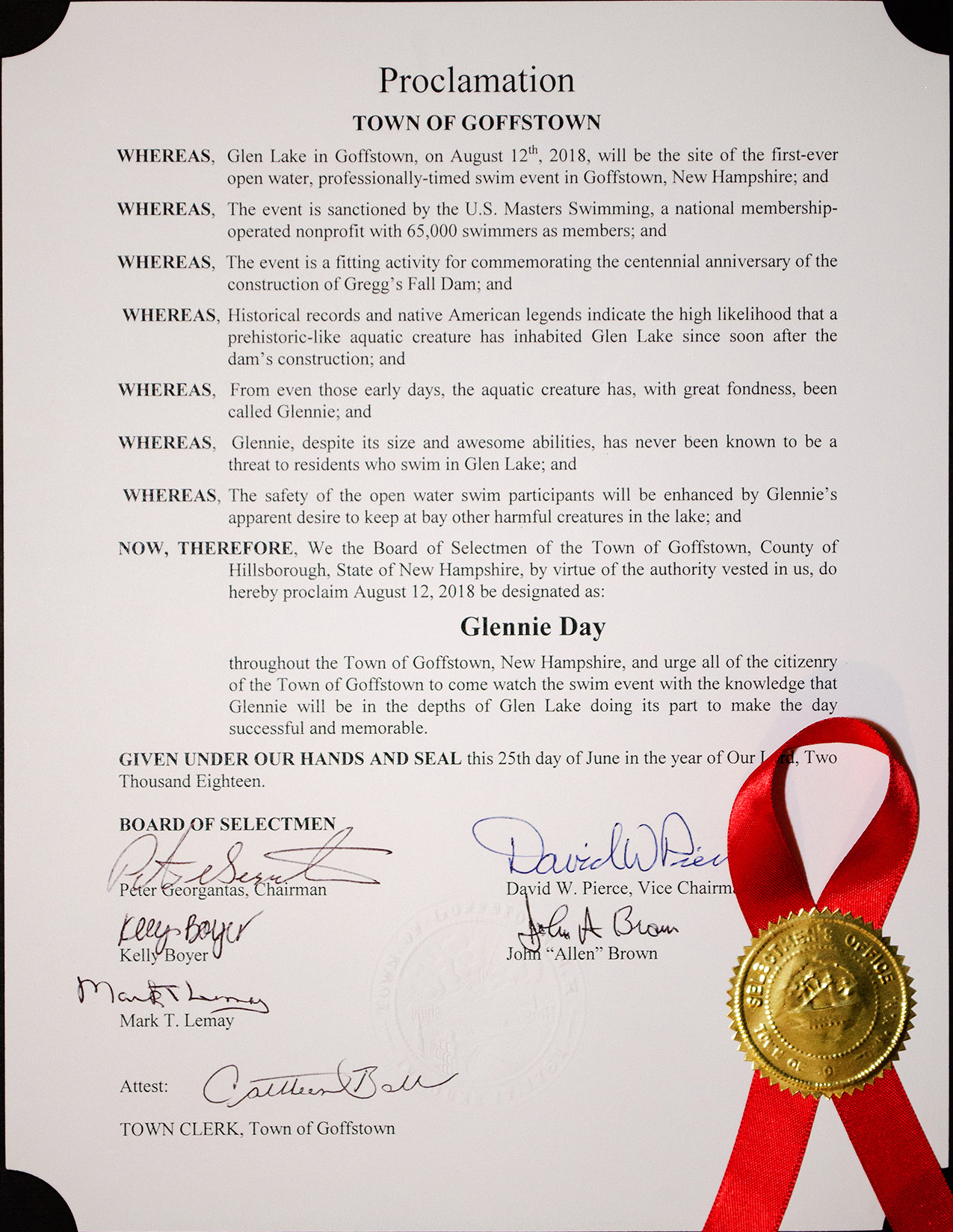 Glennie Day Proclamation